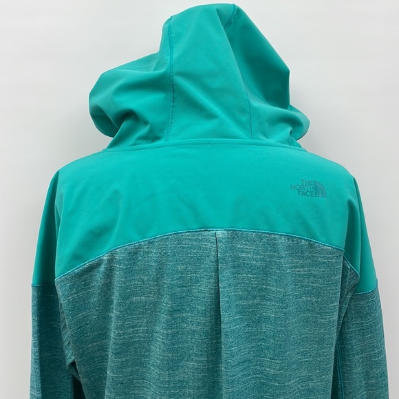 The North Face Hoodie Fleece Lined Sweatshirt Casual Pocket Teal XL - Picture 8 of 11